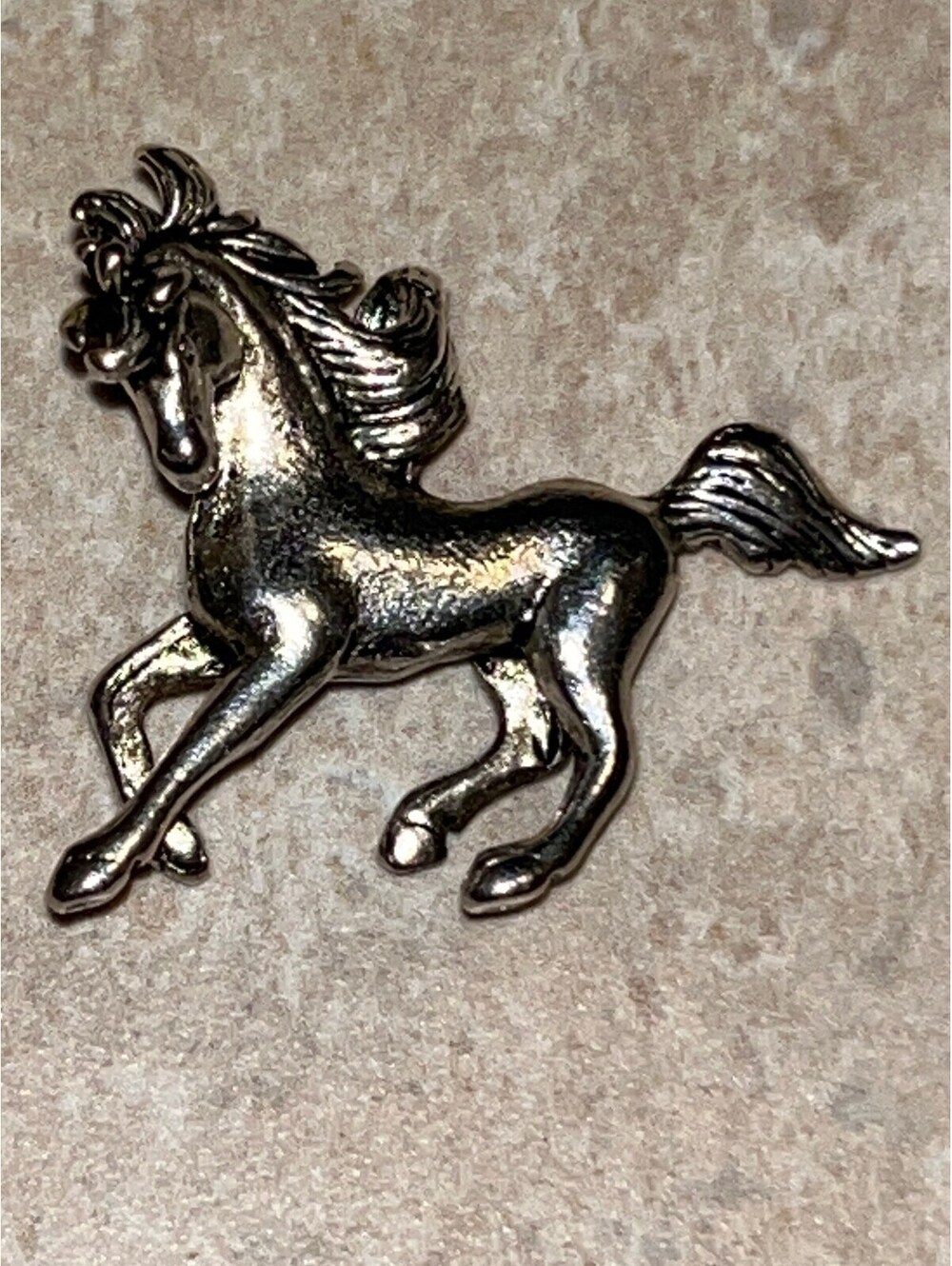 Native American Navajo jewelry handmade sterling silver horse stallion pendant